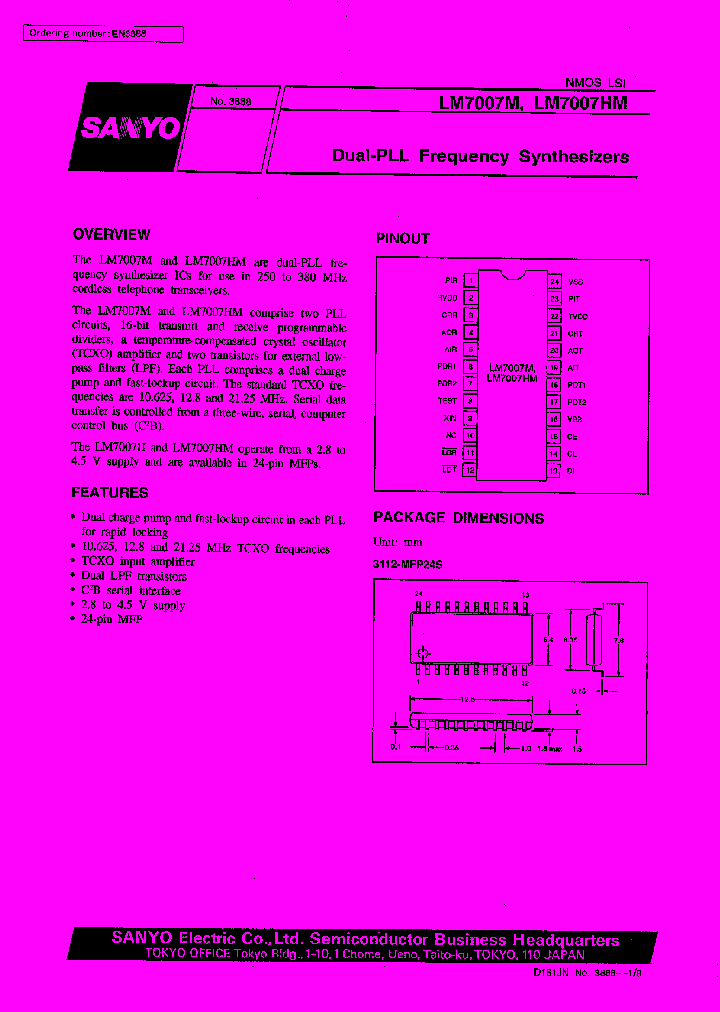 LM7007HM_275484.PDF Datasheet Download --- IC-ON-LINE