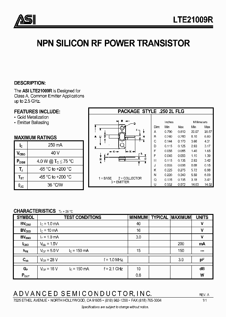 LTE21009R_286897.PDF Datasheet