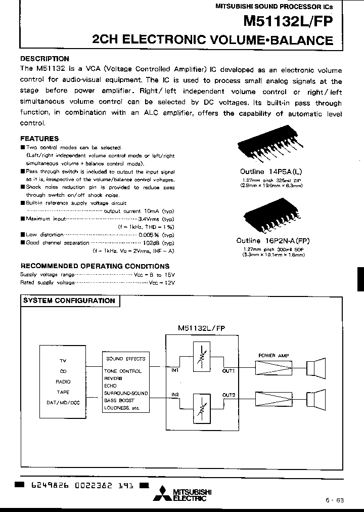 m51132l datasheet pdf