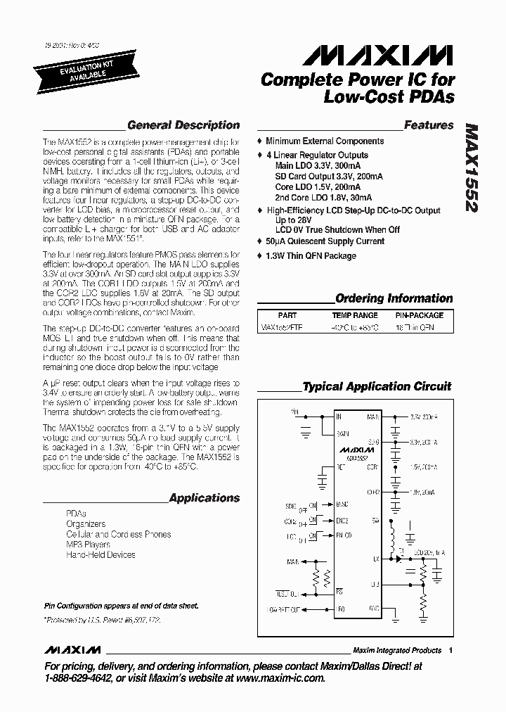 MAX1552_284203.PDF Datasheet