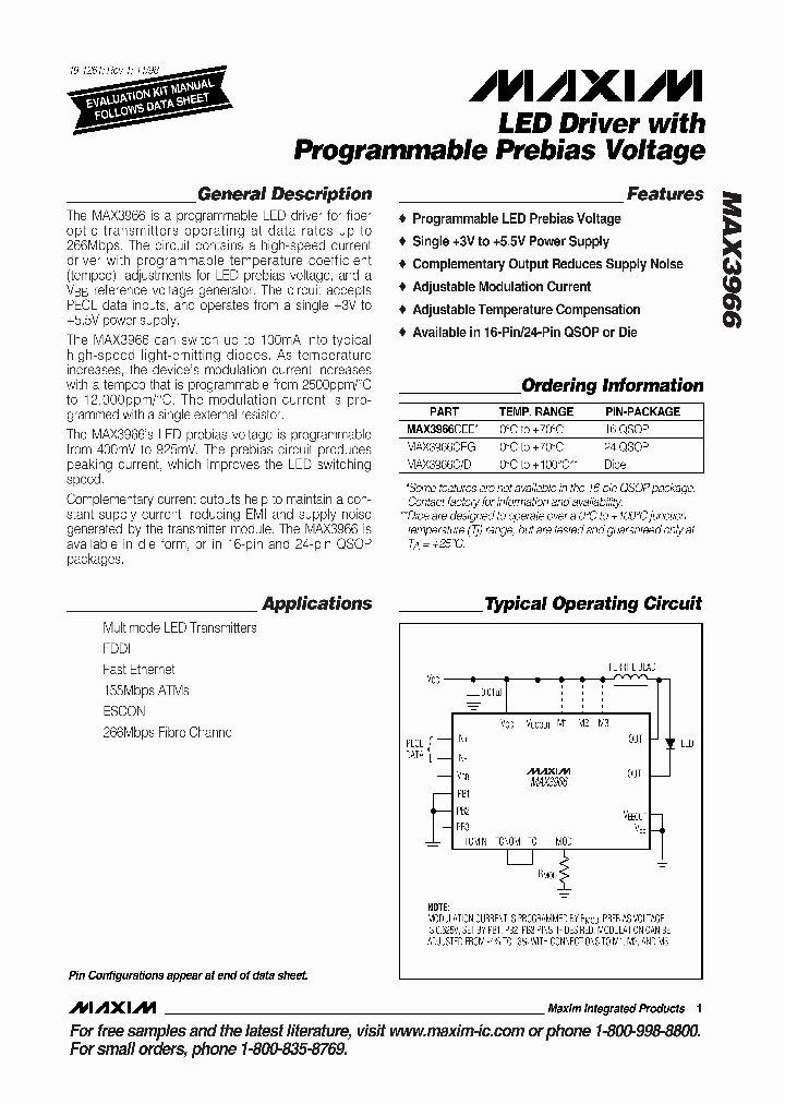 MAX3966_283448.PDF Datasheet