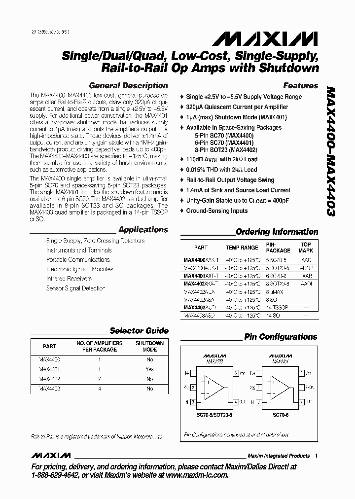 MAX4401_283664.PDF Datasheet