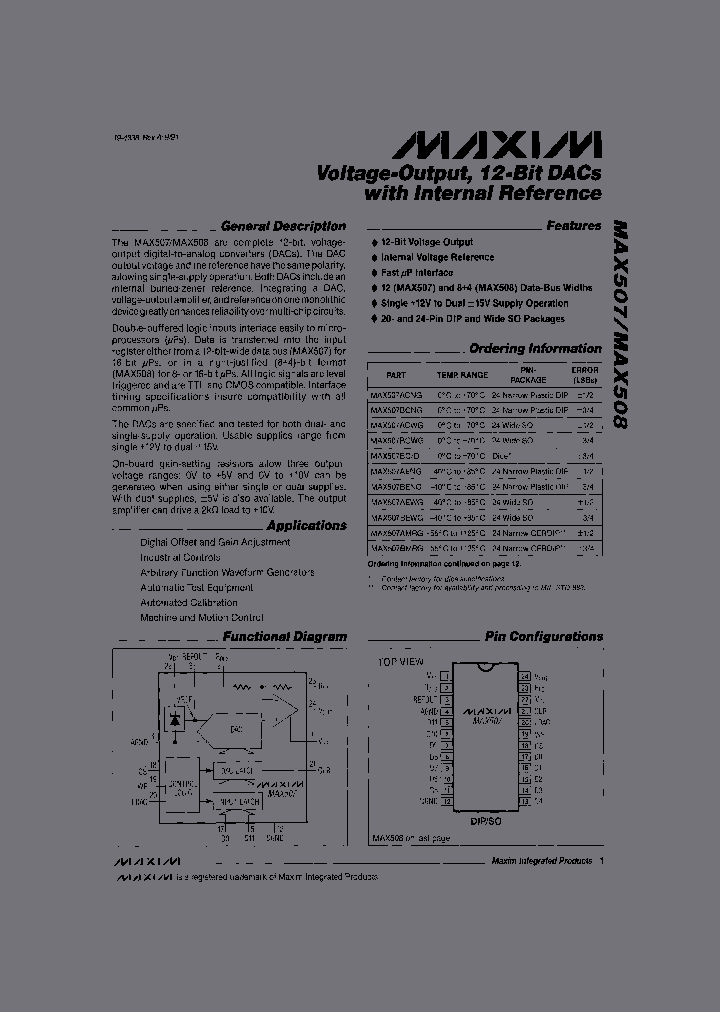 MAX507_30078.PDF Datasheet