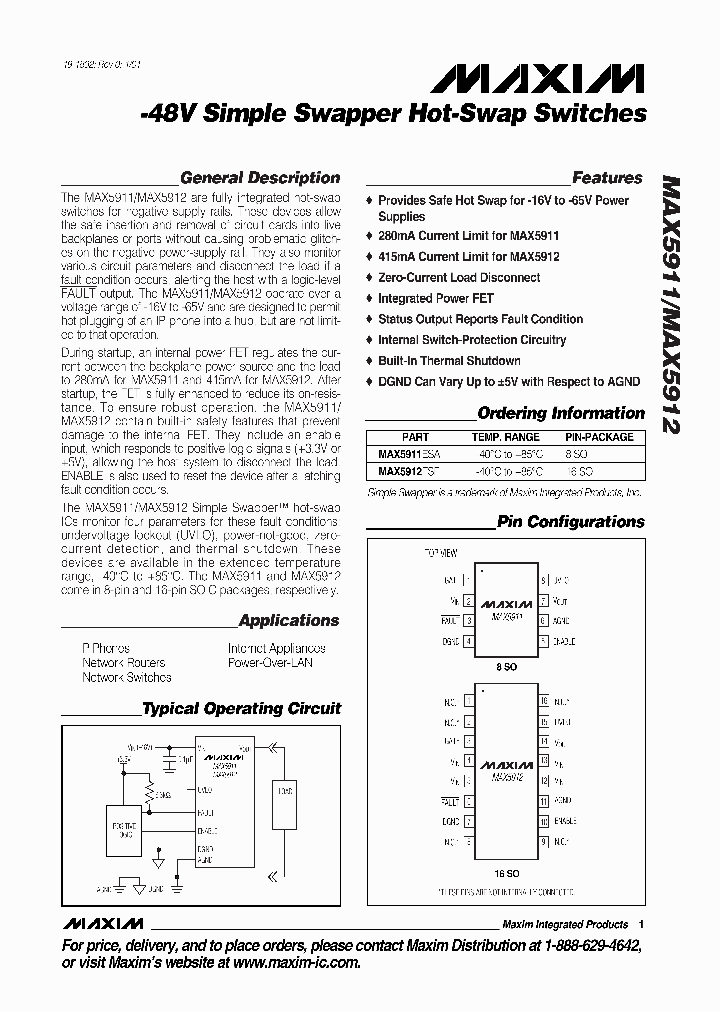 MAX5911_294170.PDF Datasheet