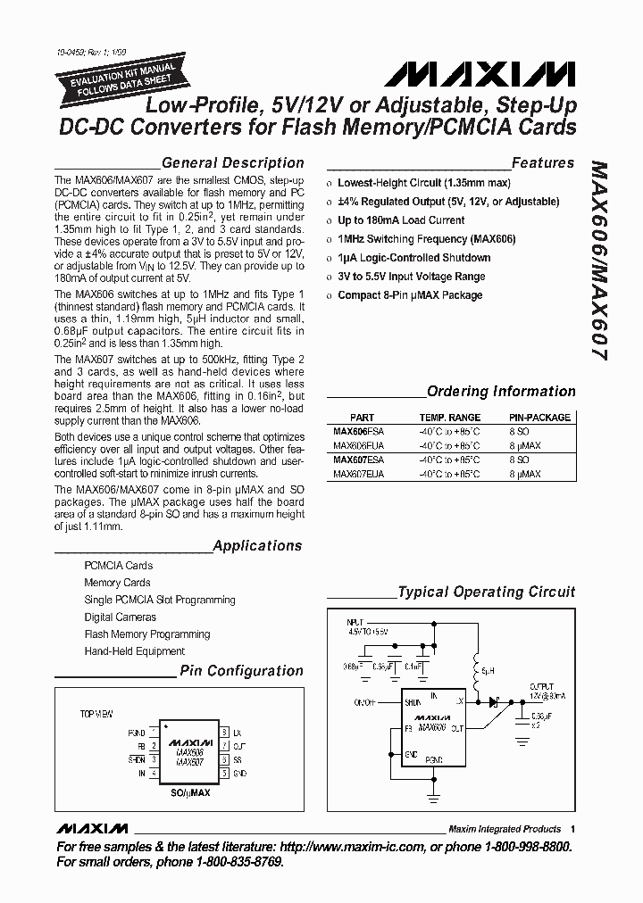 MAX607_248920.PDF Datasheet