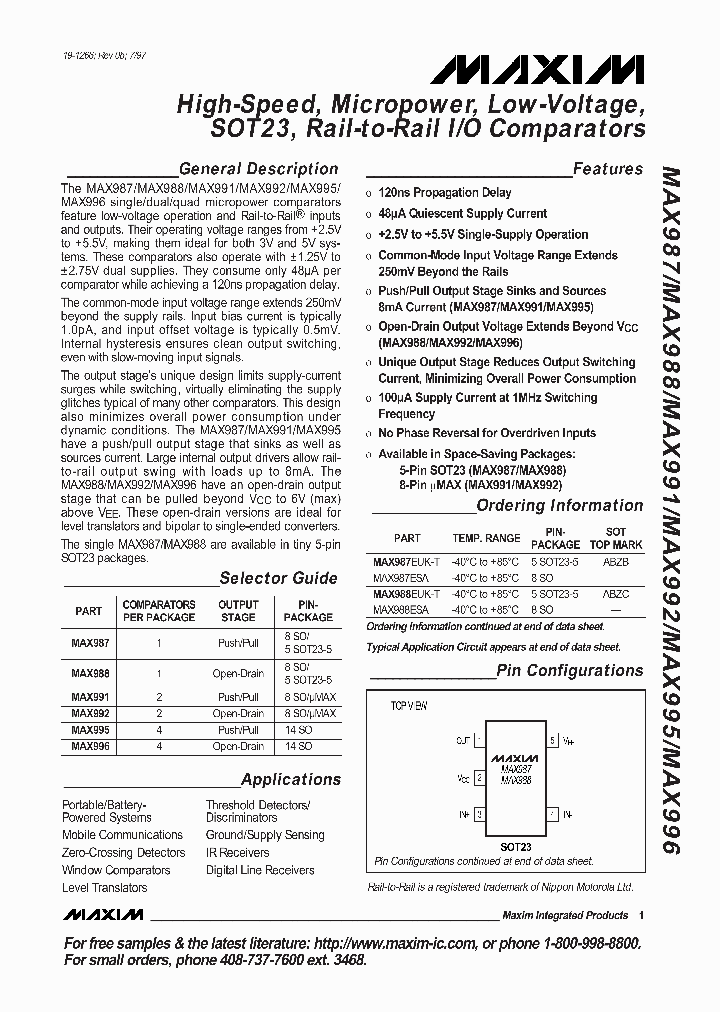 MAX991_46002.PDF Datasheet