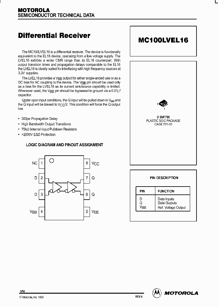 MC100LVEL16_84911.PDF Datasheet