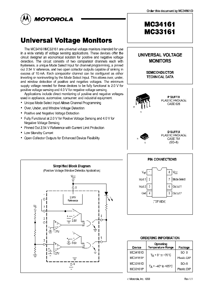 MC34161_284697.PDF Datasheet