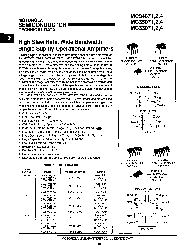 MC35071U_212935.PDF Datasheet Download --- IC-ON-LINE
