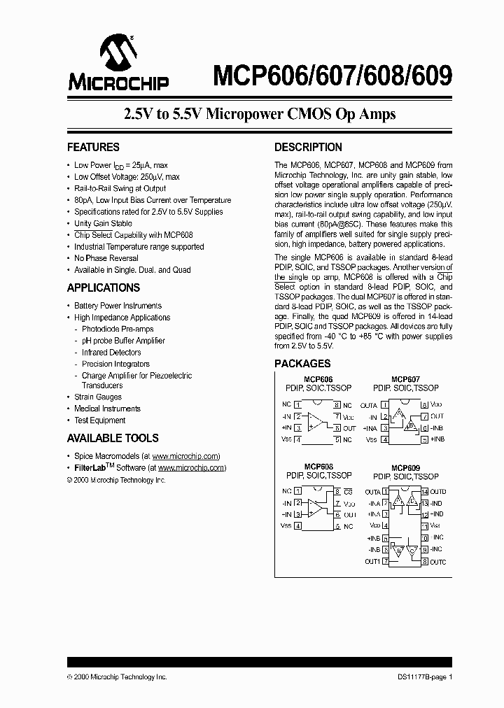 MCP606_261658.PDF Datasheet