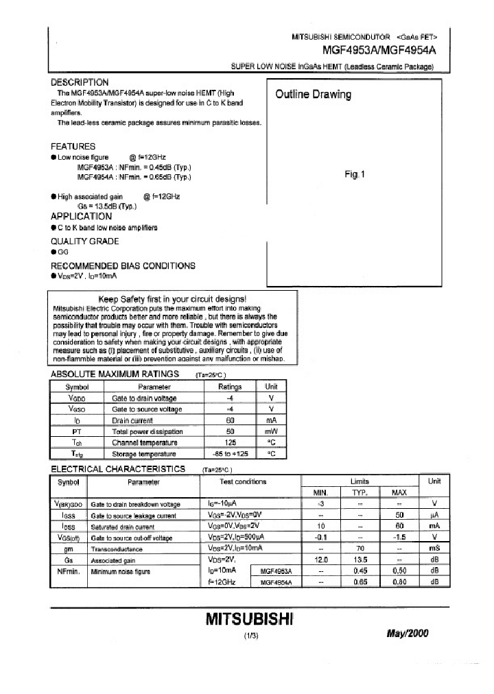 MGF4953A_279903.PDF Datasheet