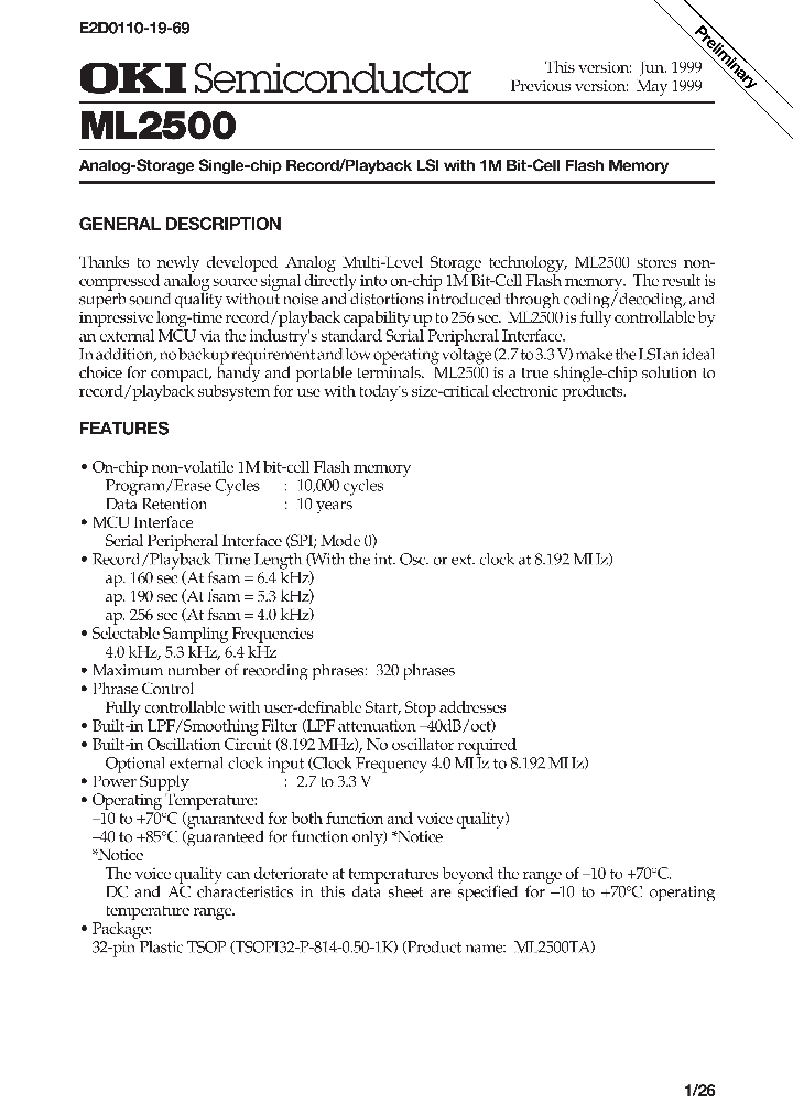 ML2500_286647.PDF Datasheet