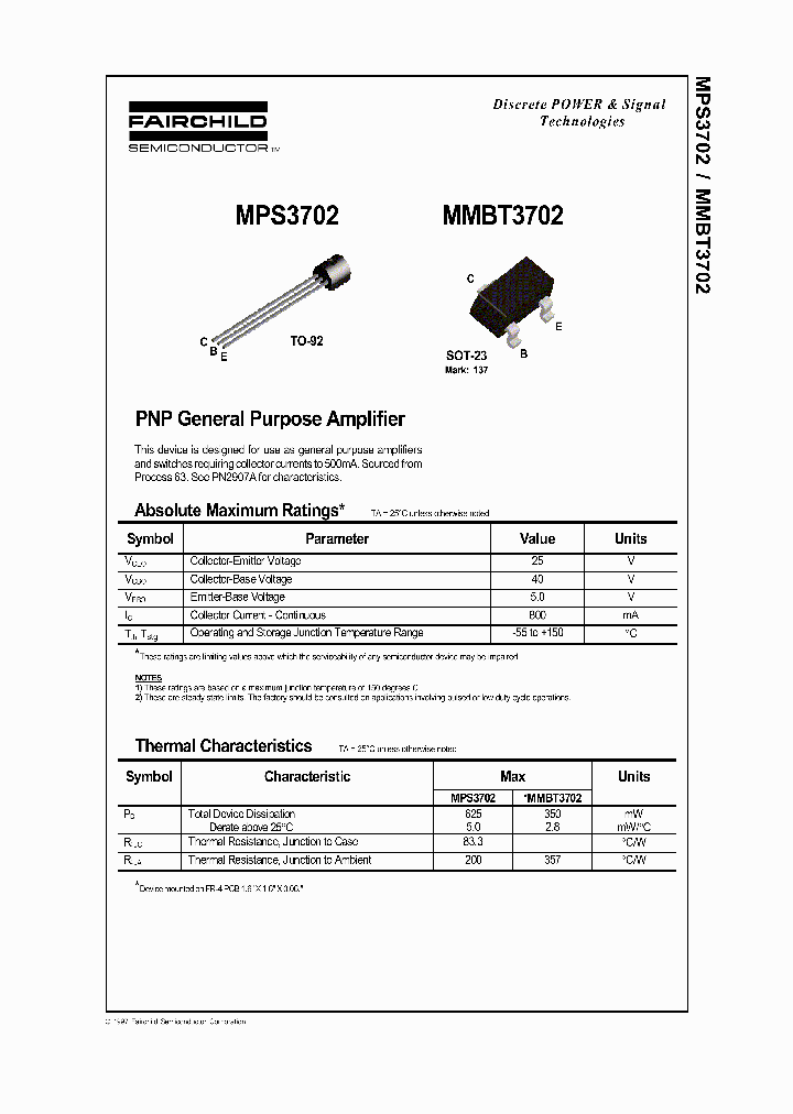 MMBT3702_241448.PDF Datasheet