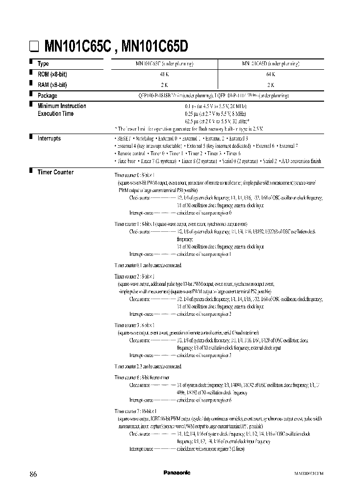 MN101C65D_256262.PDF Datasheet