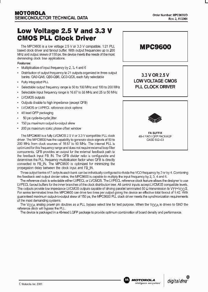 MPC9600_283023.PDF Datasheet