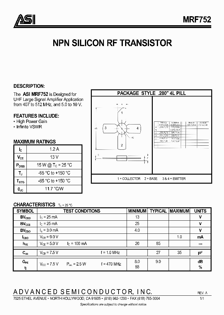 MRF752_265066.PDF Datasheet