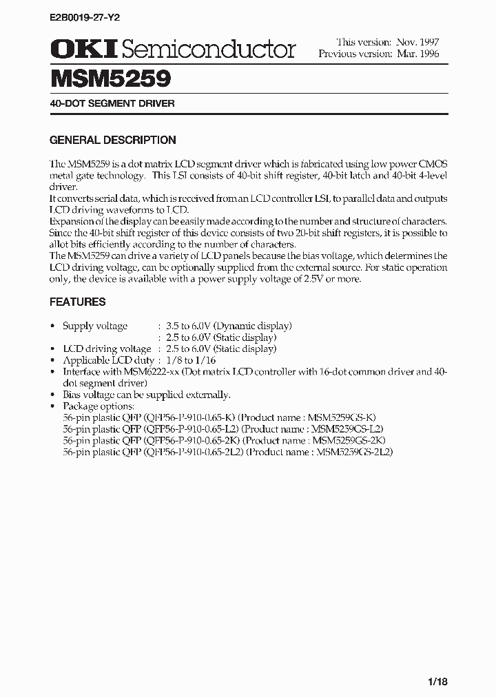 MSM5259_281648.PDF Datasheet