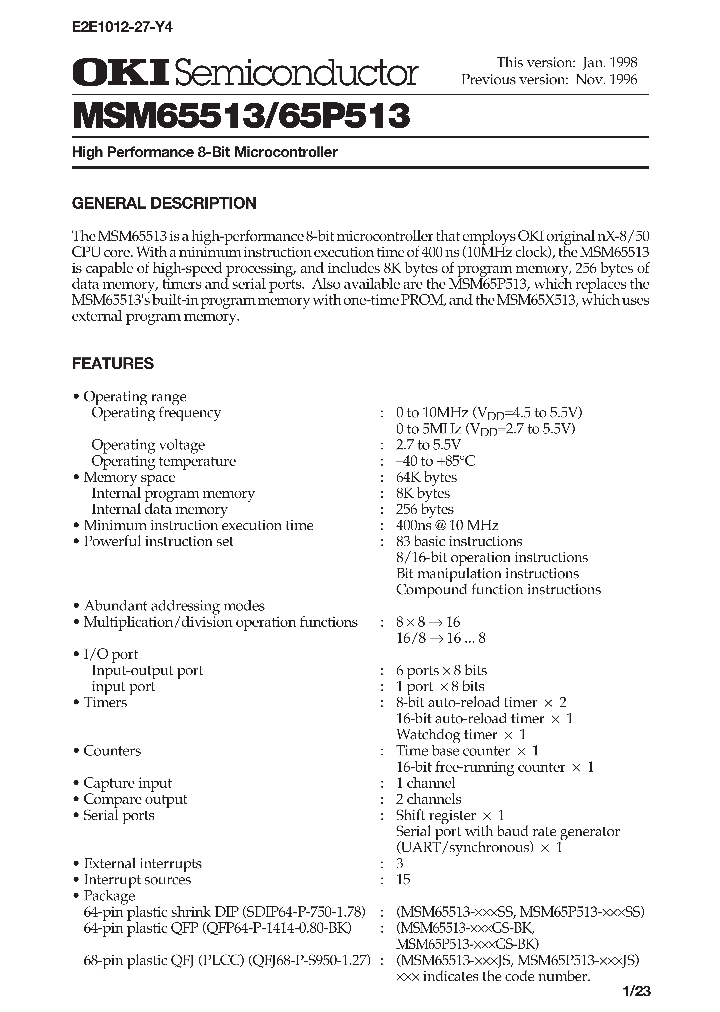 MSM65P513_234091.PDF Datasheet
