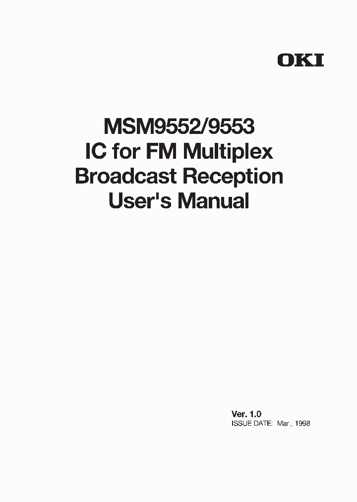 MSM9552_296107.PDF Datasheet