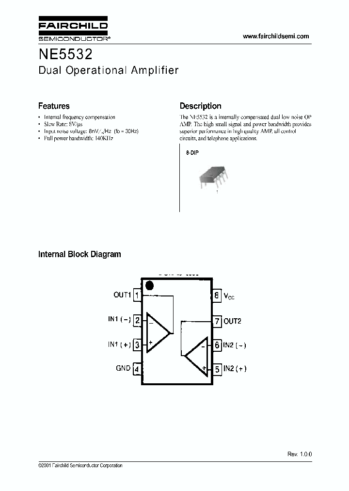 NE5532_280800.PDF Datasheet Download --- IC-ON-LINE