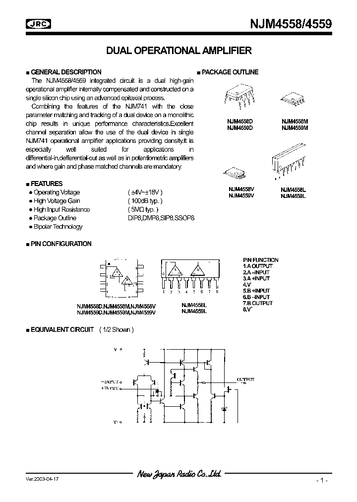 NJM45584559_276661.PDF Datasheet Download