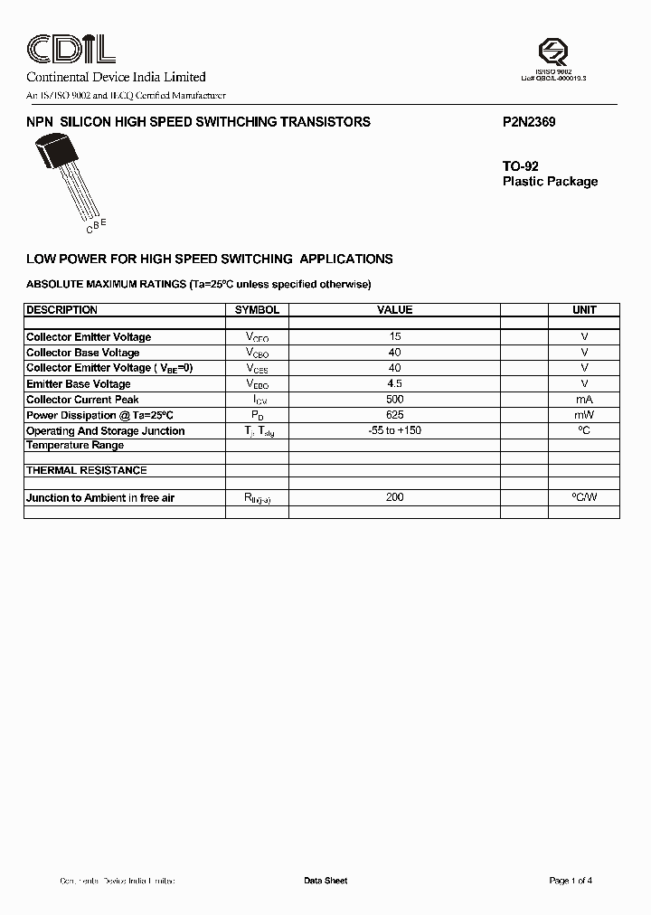 P2N2369_291041.PDF Datasheet