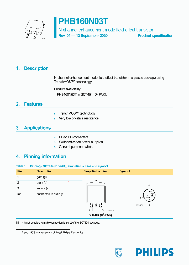 PHB160N03T_286407.PDF Datasheet