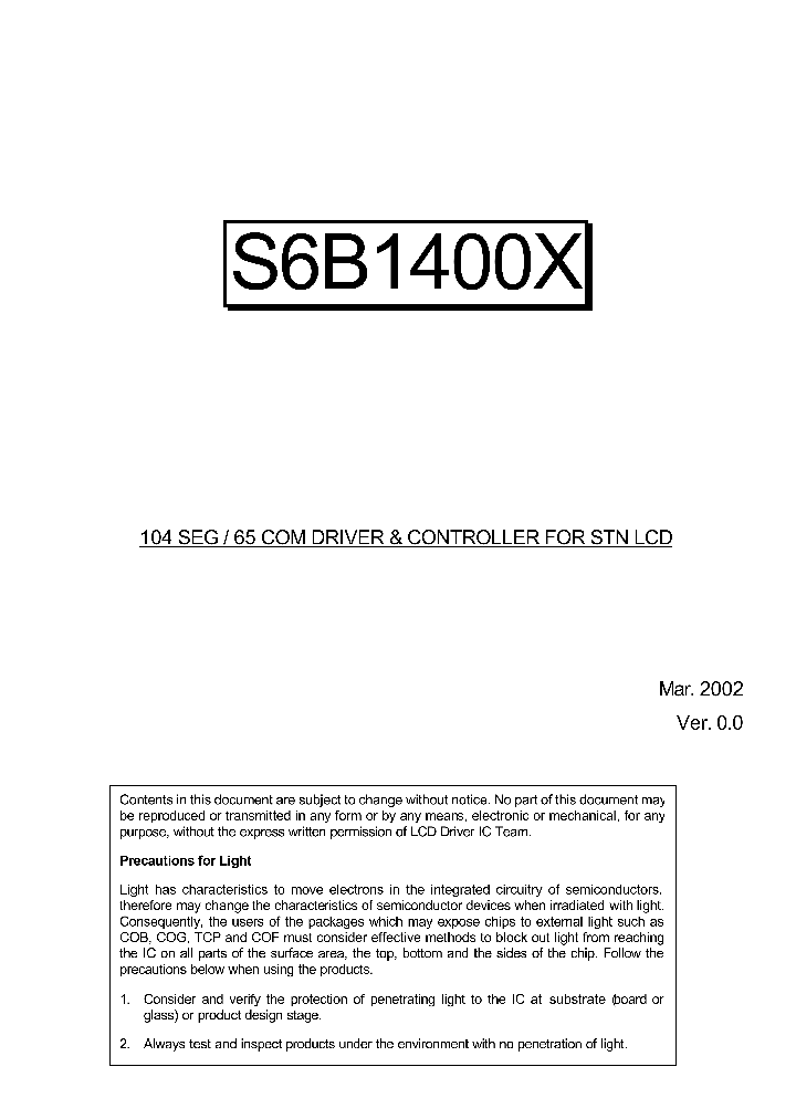 S6B1400X_293491.PDF Datasheet
