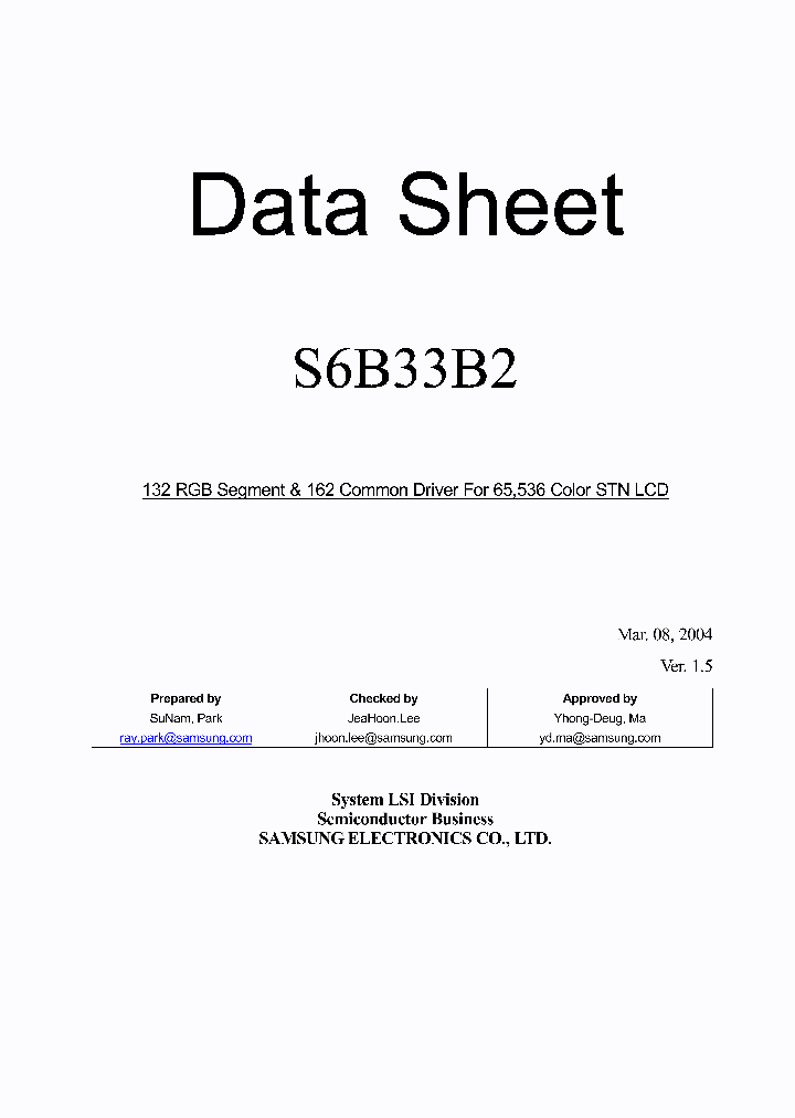 S6B33B2_233551.PDF Datasheet