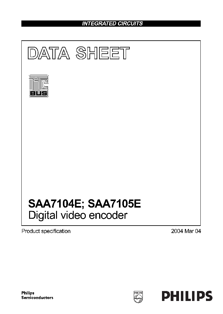 SAA7104E_258607.PDF Datasheet