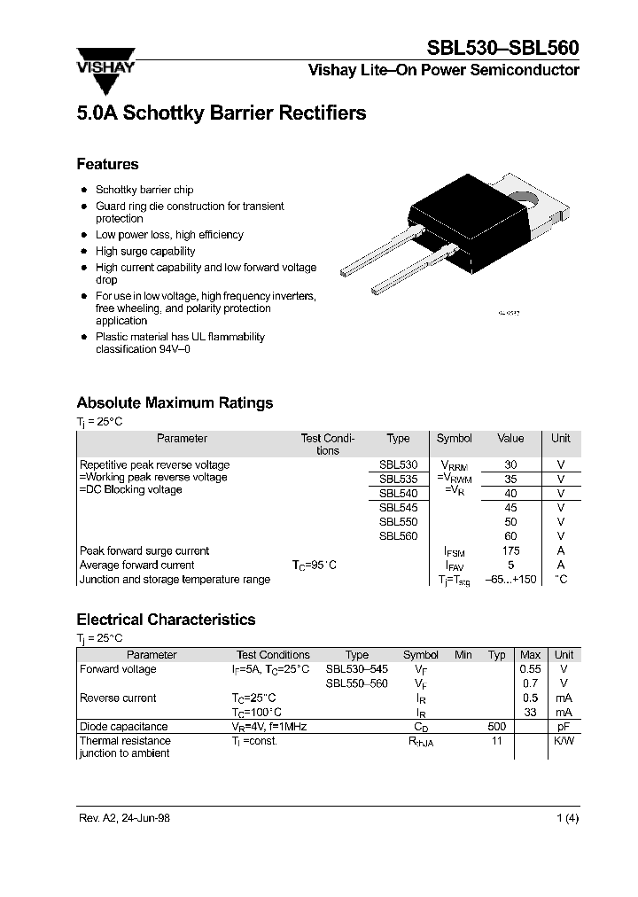 SBL540_282717.PDF Datasheet