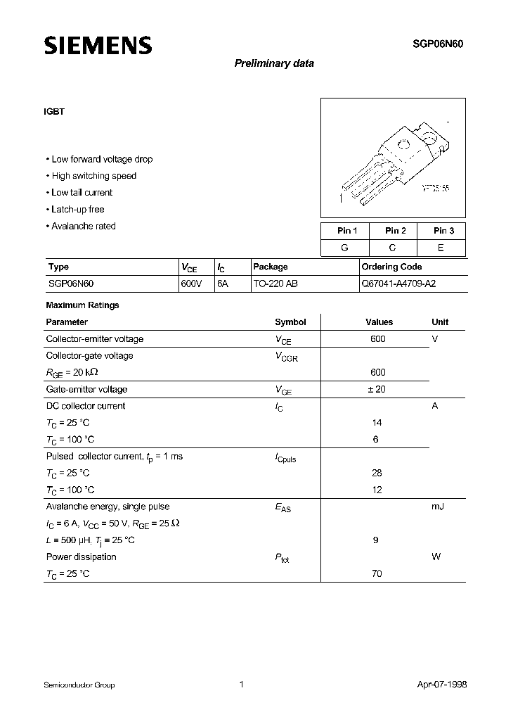 SGP06N60_287506.PDF Datasheet