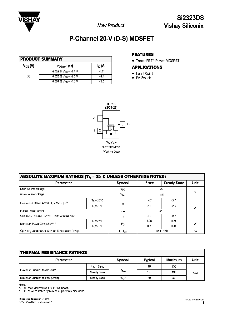 SI2323DS_273887.PDF Datasheet