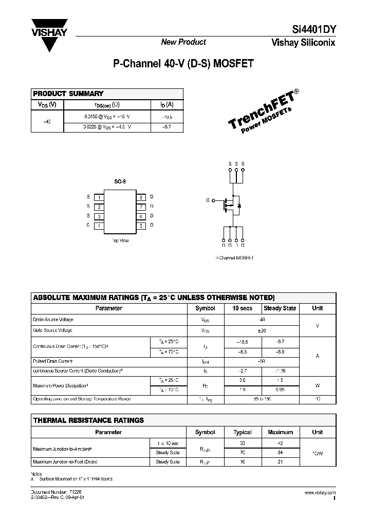 SI4401DY_256220.PDF Datasheet