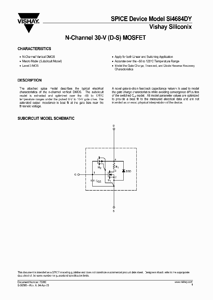 SI4684DY_264390.PDF Datasheet