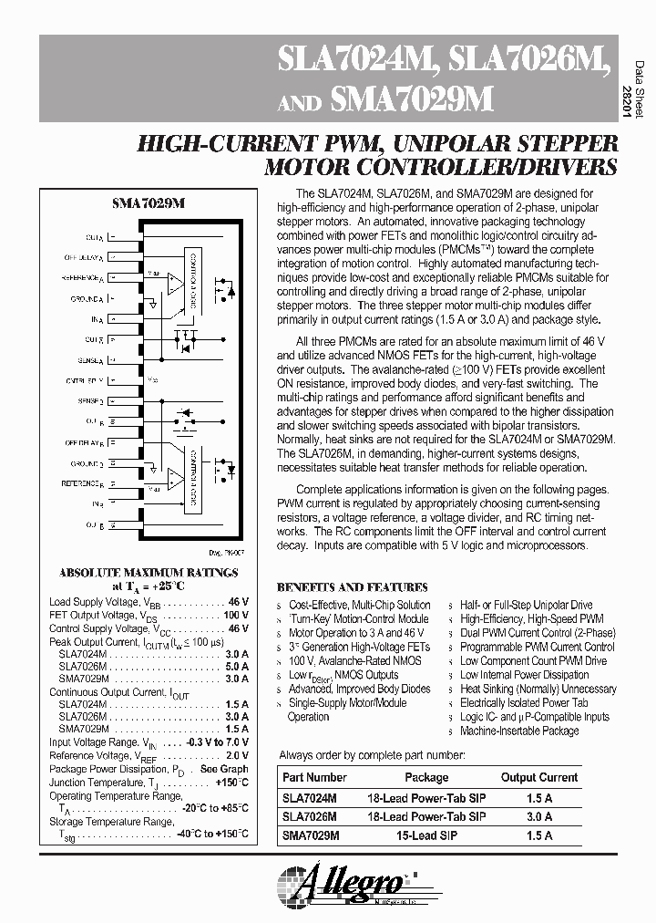 SLA7029M_266465.PDF Datasheet Download --- IC-ON-LINE
