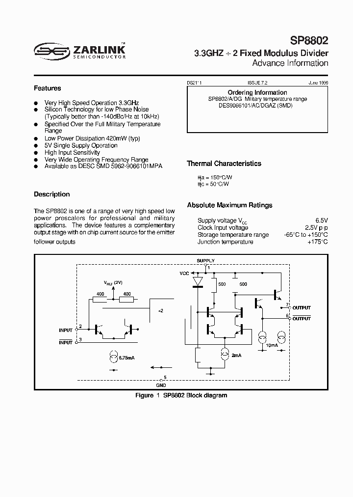 SP8802_283017.PDF Datasheet Download --- IC-ON-LINE