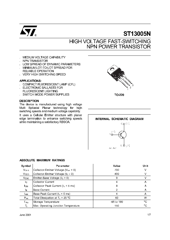 ST13005N_276499.PDF Datasheet