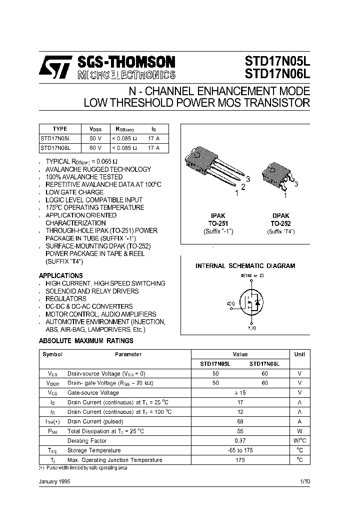 STD17N05L_88409.PDF Datasheet