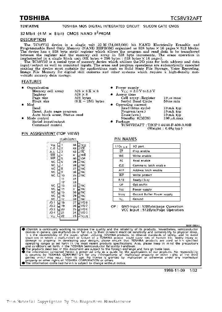 TC58V32AFT_234541.PDF Datasheet