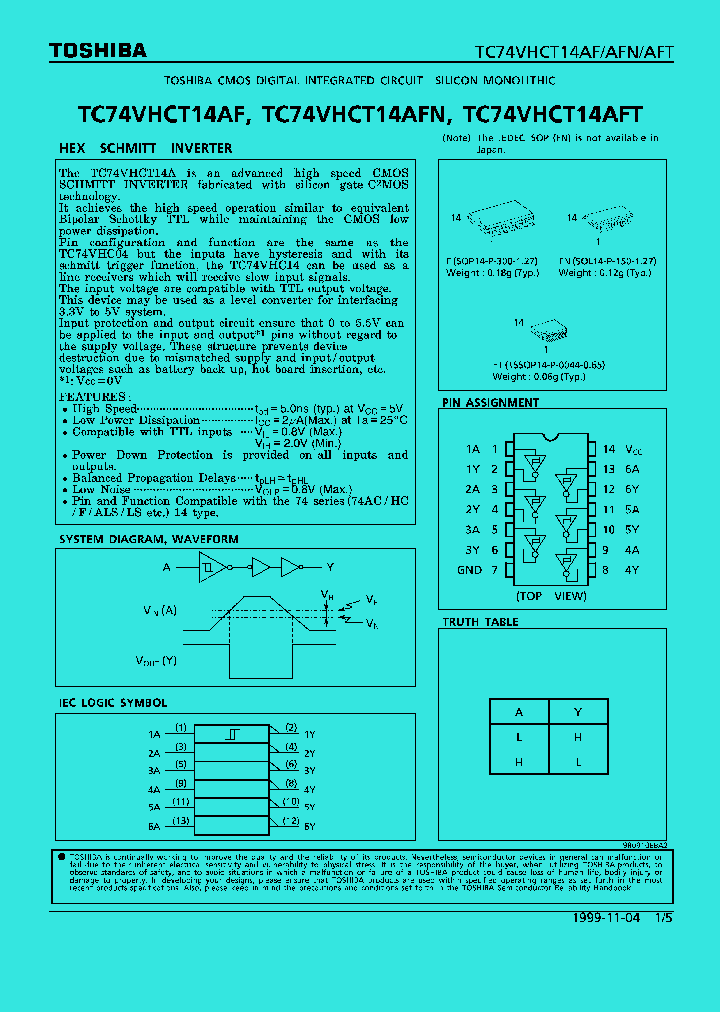 TC74VHCT14AFT_284985.PDF Datasheet