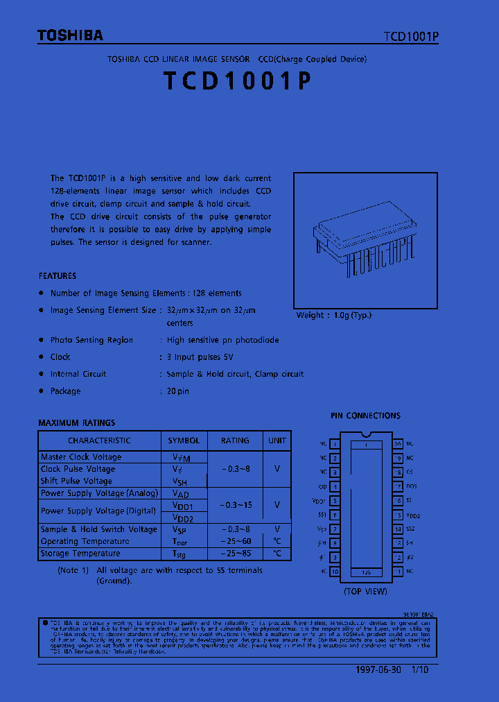 TCD1001P_282818.PDF Datasheet