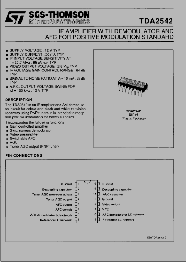 TDA2542_210166.PDF Datasheet