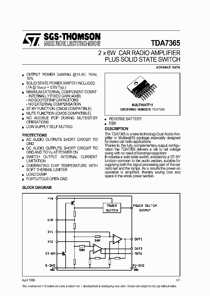 TDA7365_266702.PDF Datasheet