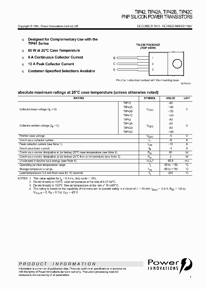 TIP42A_273119.PDF Datasheet