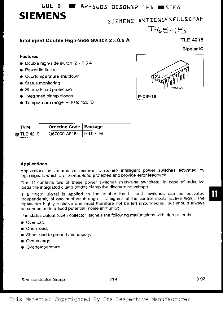 TLE4215_229566.PDF Datasheet