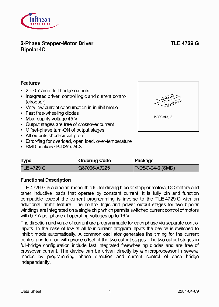TLE4729G_252249.PDF Datasheet Download --- IC-ON-LINE