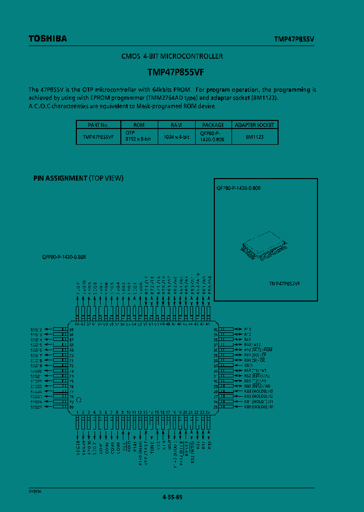 TMP47P855VF_208351.PDF Datasheet