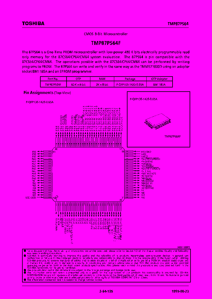 TMP87PS64F_227547.PDF Datasheet