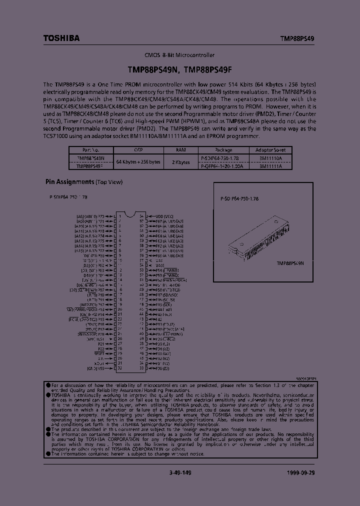 TMP88PS49F_238743.PDF Datasheet